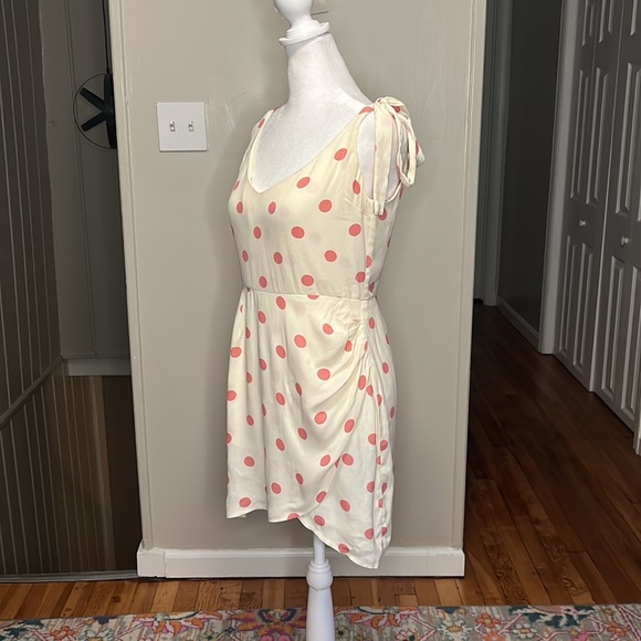 Reformation Yves Mini Dress Andie Polka Dot New Size 6 - Picture 7 of 12